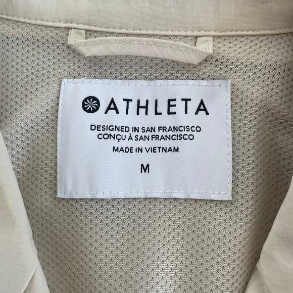 NWT Athleta Luna Trench Coat in Dune - Size: Medium - Picture 6 of 11